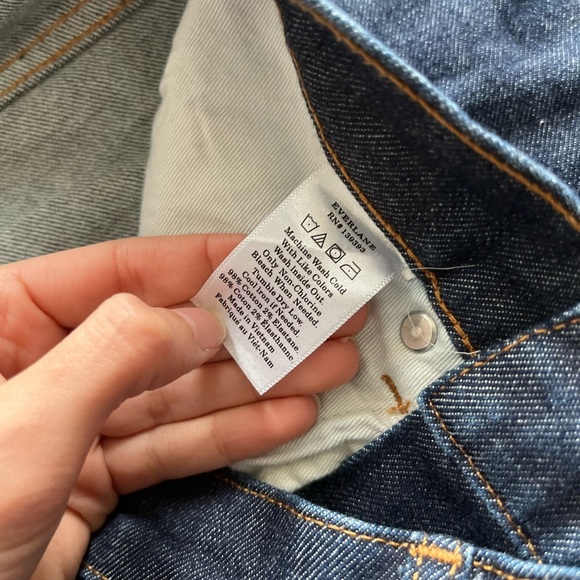 Everlane The Mid-Rise Skinny Jean in Dark Indigo ankle 26 - Picture 10 of 11